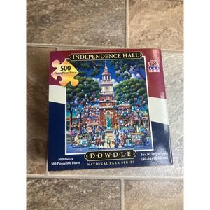 Dowdle Puzzles Independence Hall 500 Piece National Park Series USA Made